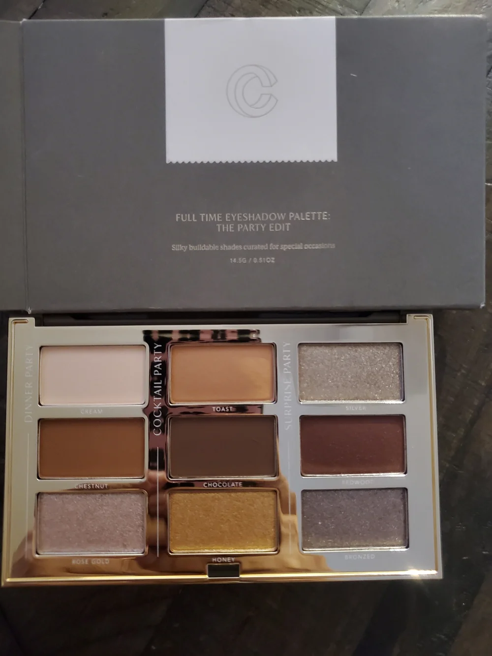 Full Time Eyeshadow Palette - The Party Edit (Gold, Brown, Cream)